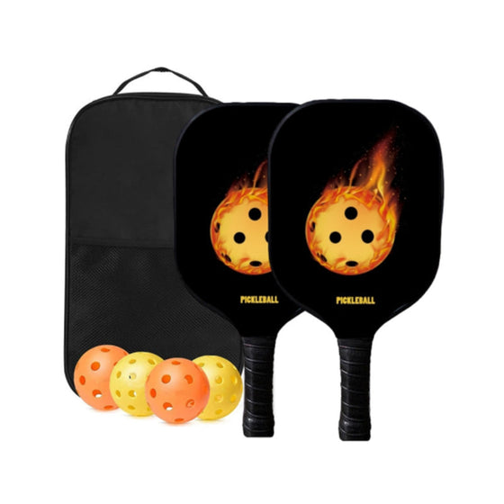 Nytt set med picklebollracketar i glasfiber