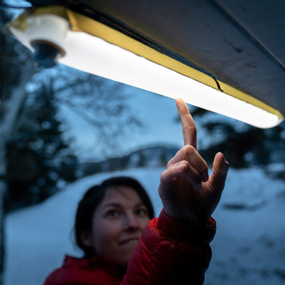 Bärbar uppblåsbar hopfällbar ponny lampa