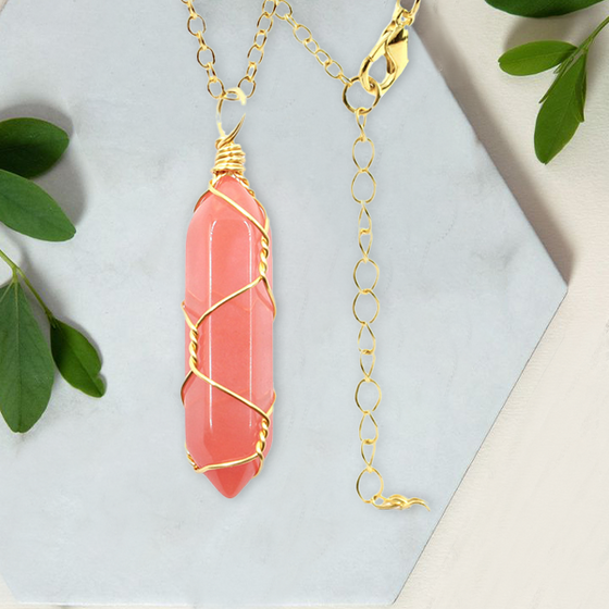 Hexagonal kristalltrådshänge