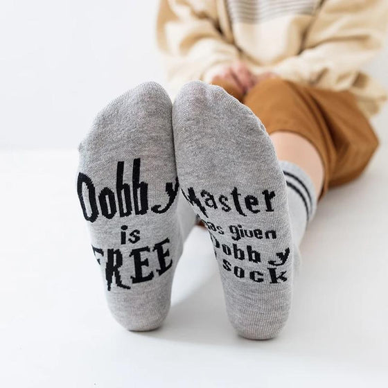 Mode Bomullsstrumpor med Bokstäver