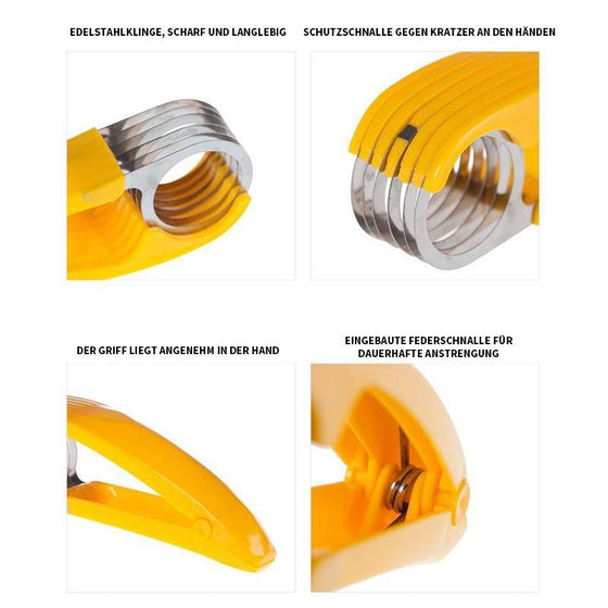 Bananskärare i rostfritt stål