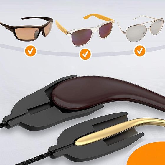 Justerbar glasögonhållare