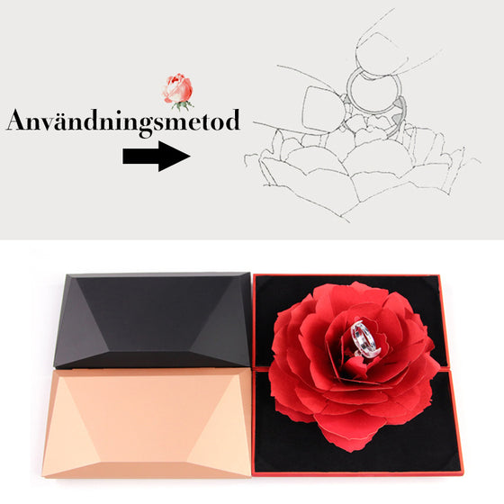 3D Rose Ring Box