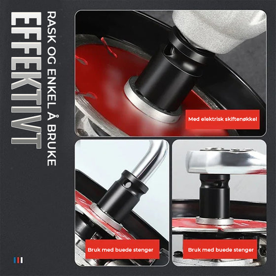 Hylsnyckel för vinkelslip