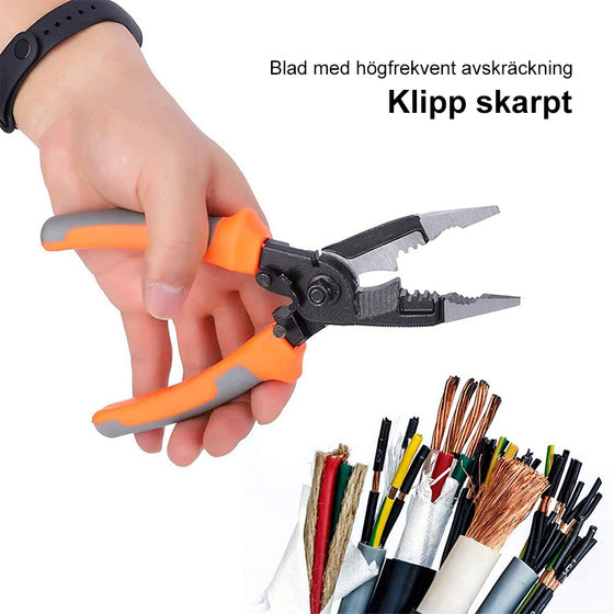6 i 1 multifunktionell kabeltång