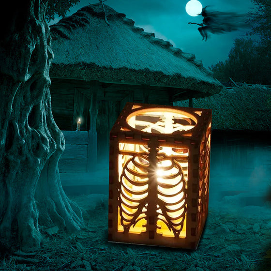 Halloween Skull Rib Shadow Lamp