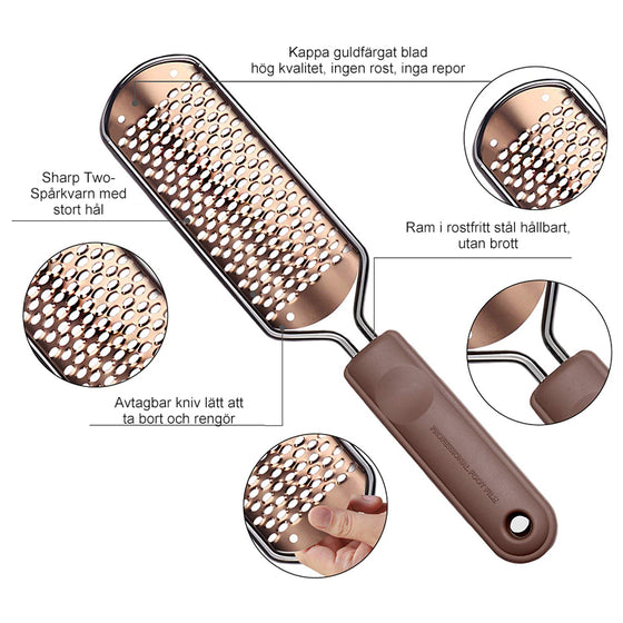 Fotfil | Rostfritt stål