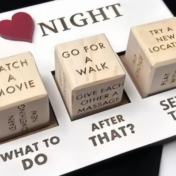 Förköp：Date Night Dice Kvällsversion- 💝Årsdagspresent