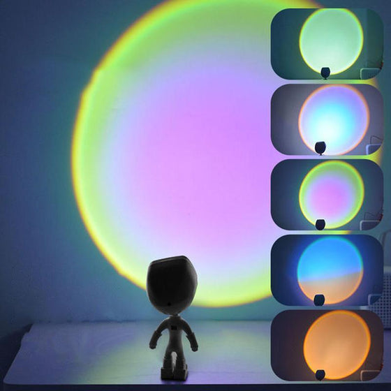 Projektionslampa solen går aldrig ner