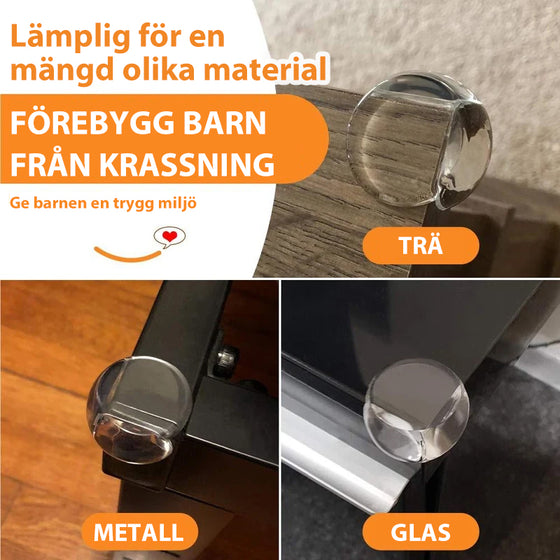 Genomskinliga hörnskydd