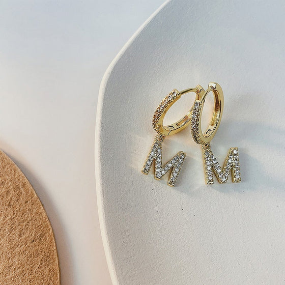 Alfabet ring örhängen