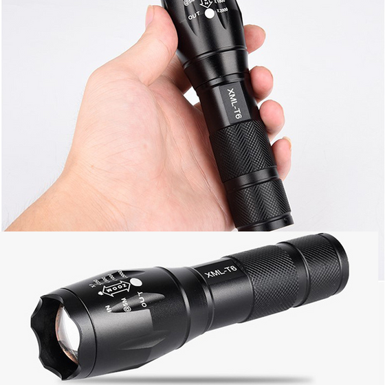 Aluminum flashlight USB rechargeable flashlight