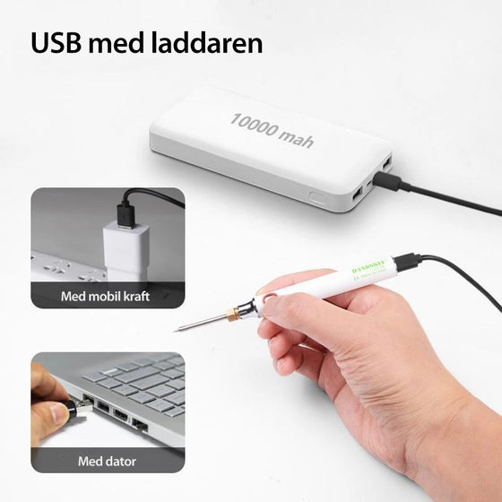 USB bärbar elektrisk lödkolvset