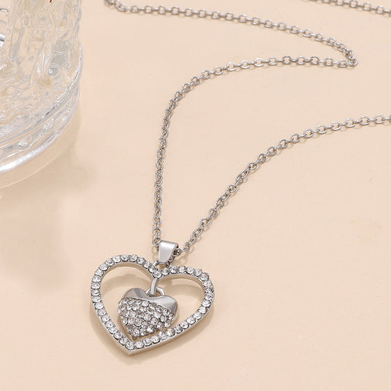 Alltid HJÄRTA TILL HJÄRTA halsband👩❤️👧