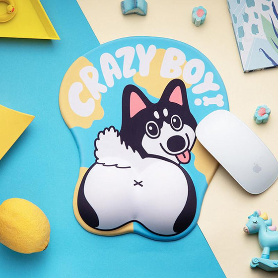 3D Hundtryckt Musmatta med Handledsstöd