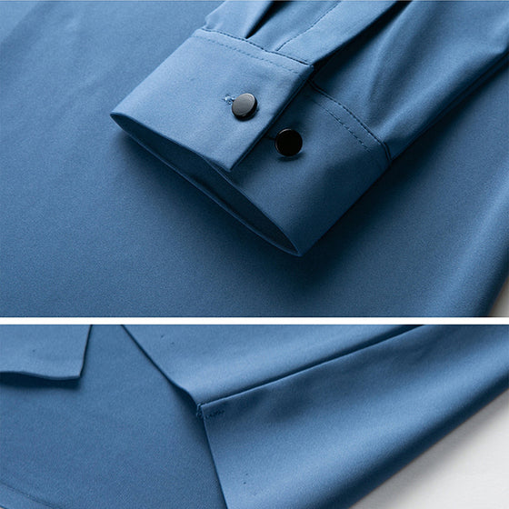 Stretchig Strykfri Anti-rynkad Skjorta