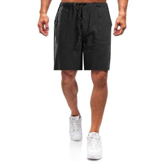 Casual shorts i linne för män