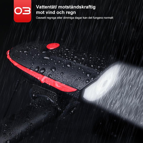 Cykel USB Laddningshorn Framljus