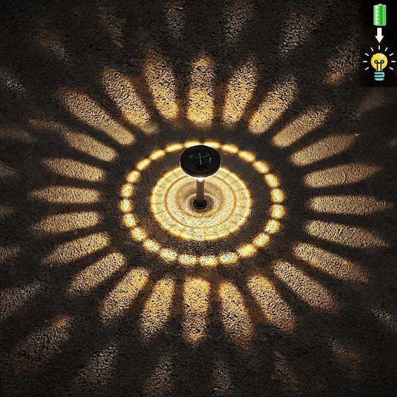 Soldriven färgglad utomhusbelysning