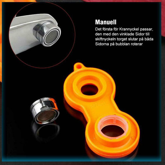 Skiftnyckel för kran