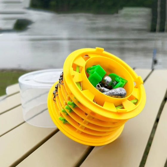 Fiskkrok med speciell anti-tanglesnörkrok