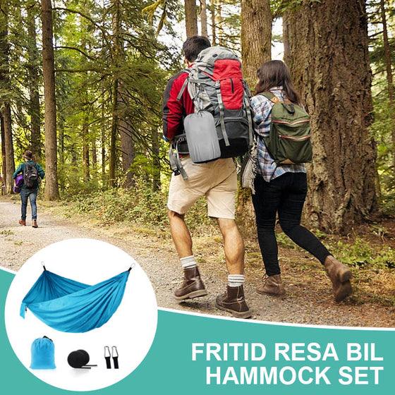 Utomhus camping hängmatta set