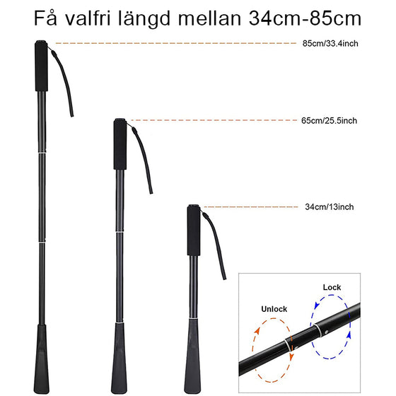 Metall Skohorn Långt handtag