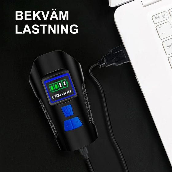 Cykelstrålkastare för att trampa på natten