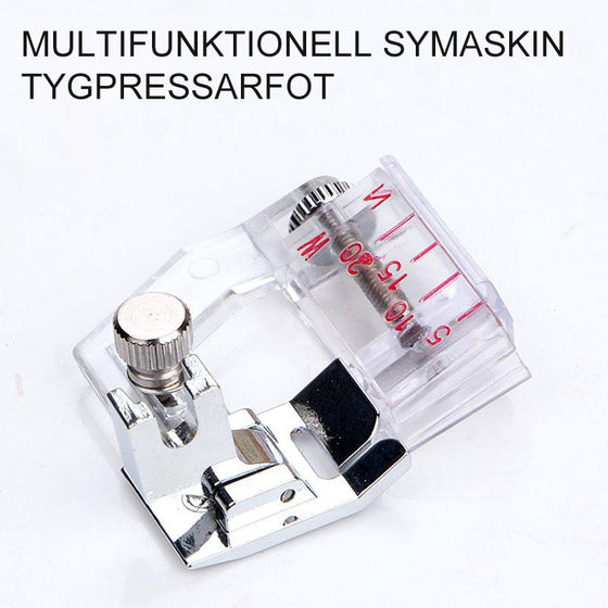 Multifunktionell symaskin pressarfot