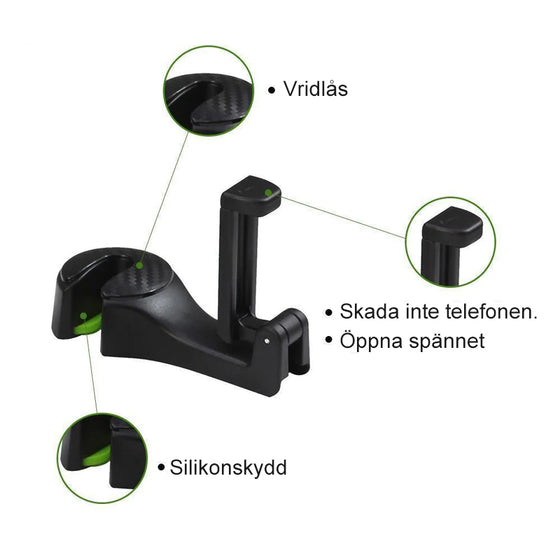 Nackstödskrok för bil