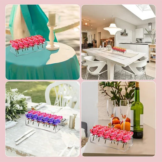 Blomvas i klar akryl