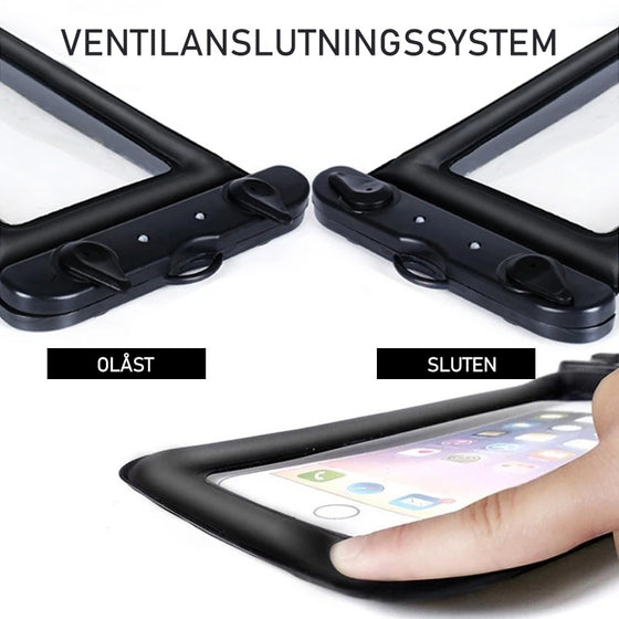 Vattentät telefonväska påse