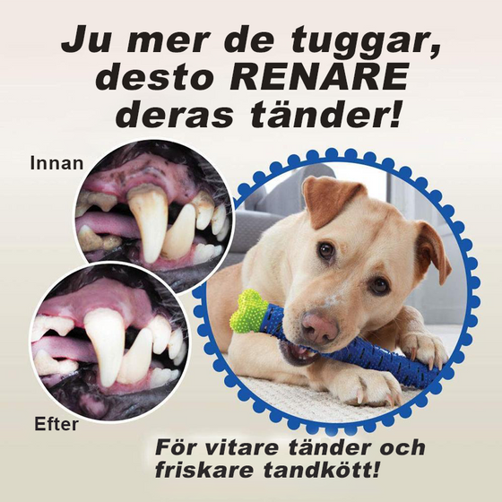 Hundtuggborste tandborste | tandrengöringsleksak