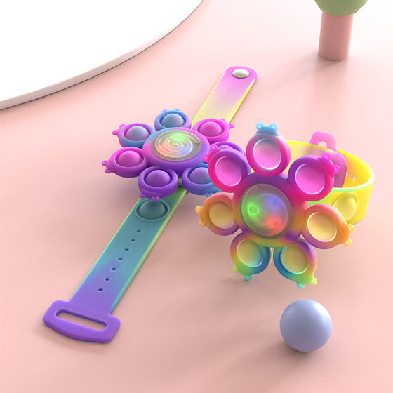 Snurrande popbubblarmband