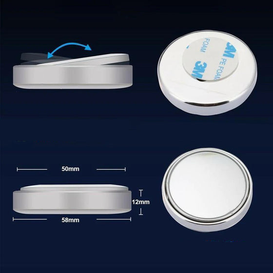 Justerbara bilspeglar för döda vinklar