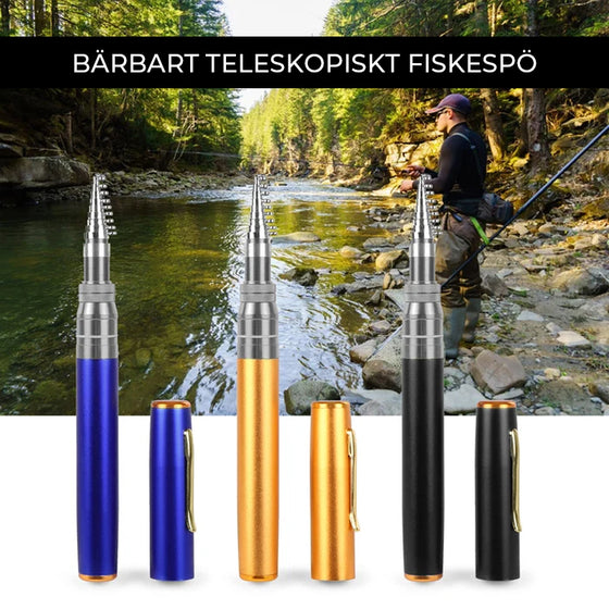 Fiskspö i fickstorlek