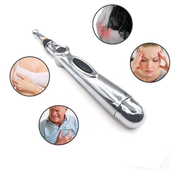 Bekväm elektrisk akupunkturmassagepenna