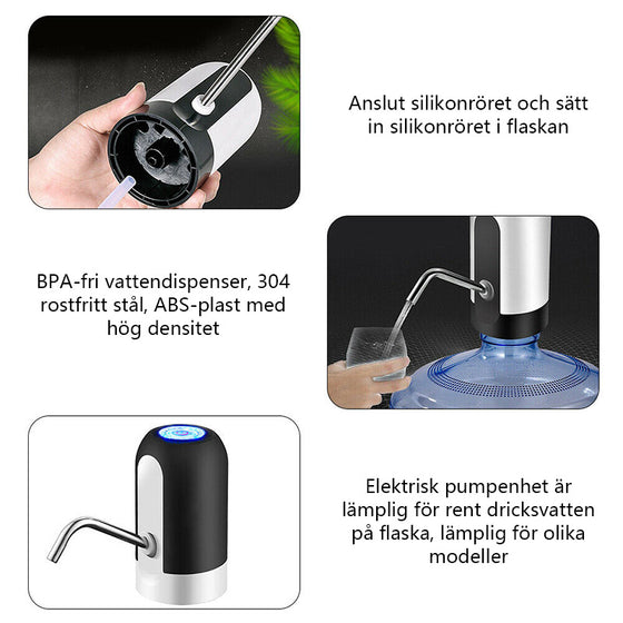 Bärbar elektrisk vattendispenser