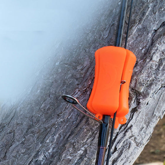 Bärbar fiskespö fästningsboll