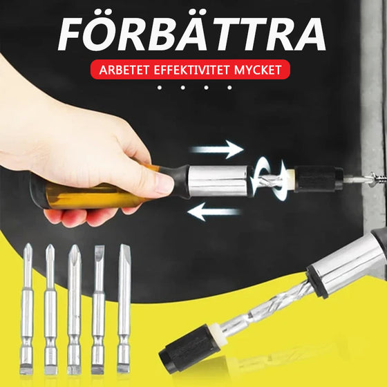 Automatisk Spiralspärrskruvmejselsats