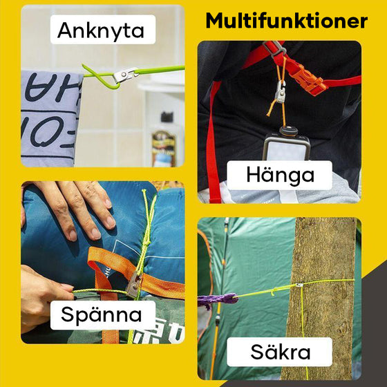 Automatisk Tältlåskroka (4st/Pak)