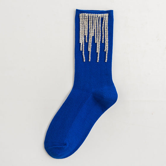 Damstrumpor med tofsar