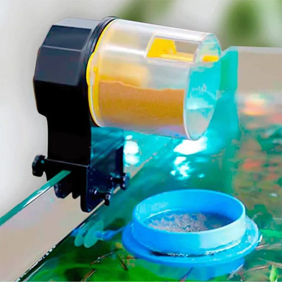 Fisktank timer matare för semester och helg