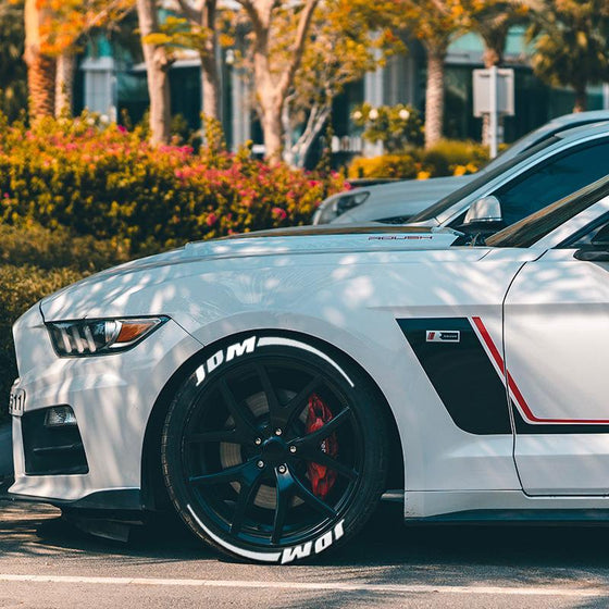 3D stereo Ljusande däckklistermärke