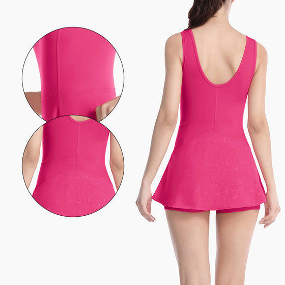 Dubbla lager sporttennisklänning