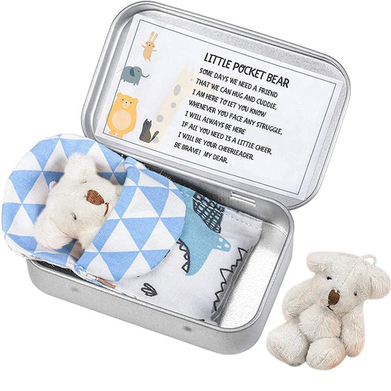 Nallebjörn i en plåtlåda