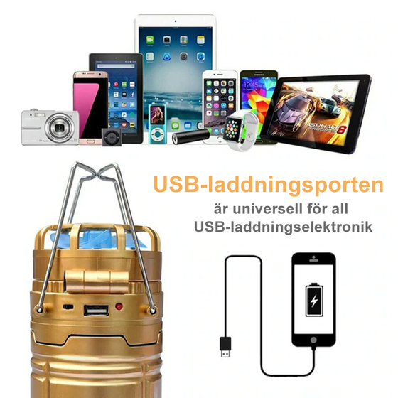 6 i 1 Multifunktionell campinglykta