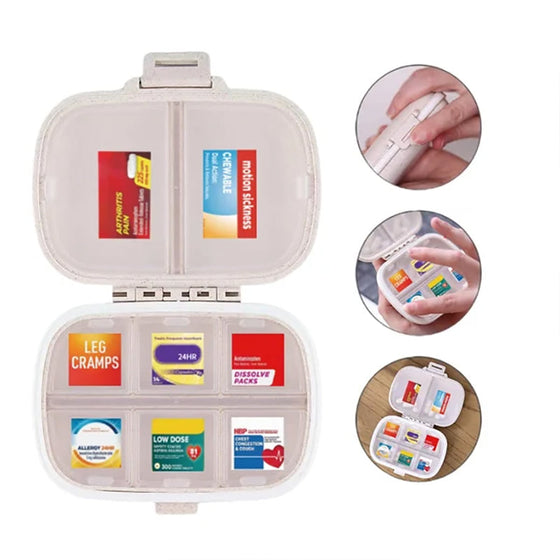 DIY-klistermärken för pillerförvaring