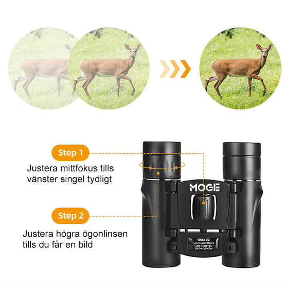 Professionellt HD Binokulär Med Sikt för Svagt Ljus