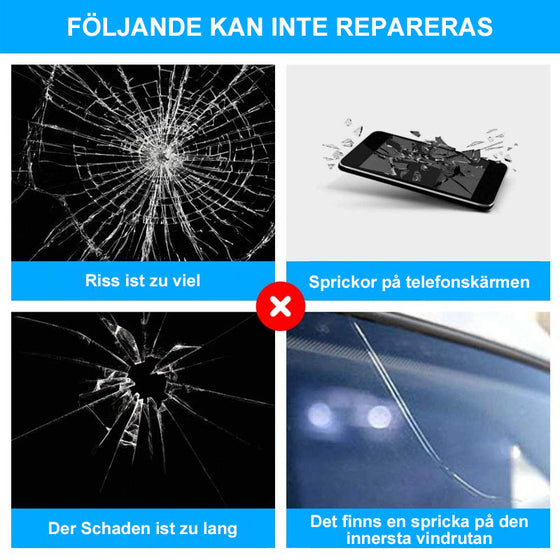 Reparationsmedel för bilglas